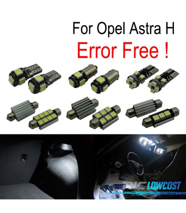 KIT 15 LAMPADE LED INTERNE PER OPEL ASTRA H OPC GTC HATCHBACK 04-09