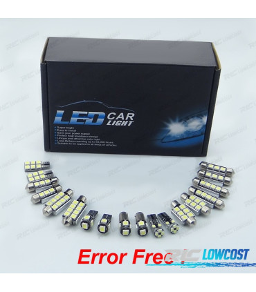 KIT 6 LAMPADE LED INTERNE PER SEAT IBIZA IV MK4 6L 02-08