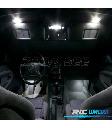 KIT 12 LAMPADE LED INTERNE PER BMW SERIE 3 E36 CONVERTIBILE M3 318I 320I 325I 323I 328I 93-99