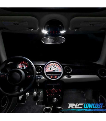 KIT 12 LAMPADE LED INTERNE PER MINI COOPER CABRIO CONVERTIBILE R57 09-15