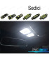 KIT 5 LAMPADE LED INTERNE PER FIAT SEDICI 06-14