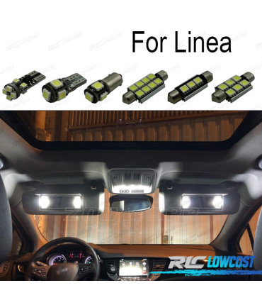 KIT 11 LAMPADE LED INTERNE PER FIAT LINEA 07-14