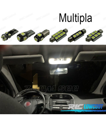 KIT 7 LAMPADE LED INTERNE PER FIAT MULTIPLA 99-10