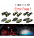 KIT 10 LAMPADE LED INTERNE PER BMW SERIE 3 E90 E91 E92 06-11