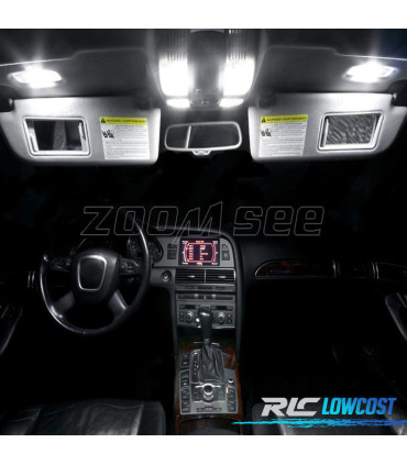 KIT 11 LAMPADE LED INTERNE PER AUDI A6 S6 RS6 C6 SEDAN 05-11