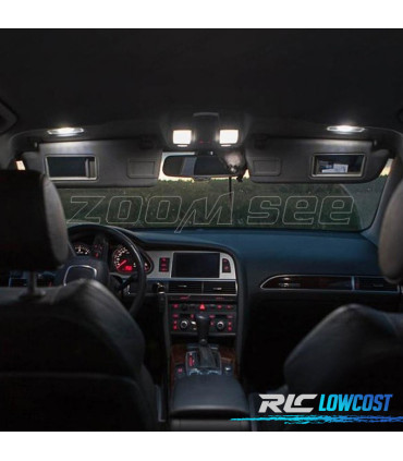 KIT 11 LAMPADE LED INTERNE PER AUDI A6 S6 RS6 C6 SEDAN 05-11