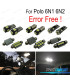 KIT 9 LAMPADE LED INTERNE PER VOLKSWAGEN VW POLO MK3 6N 6N1 6N2 94-01