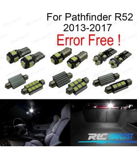 KIT 7 LAMPADE LED INTERNE PER NISSAN PATHFINDER R52 13-17
