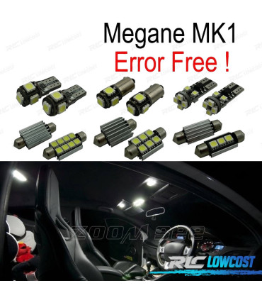 KIT 10 LAMPADE LED INTERNE PER RENAULT MEGANE I 1 MK1 HATCHBACK ESTATE COUPE 95-03