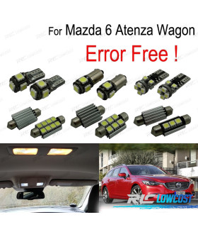 KIT 9 LAMPADE LED INTERNE PER MAZDA 6 ATENZA WAGON 13-