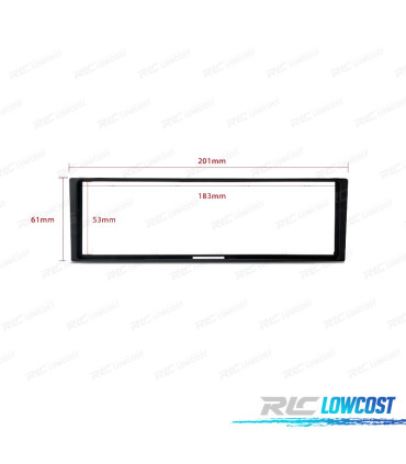 CORNICE NERA RADIO 1-DIN PER RENAULT