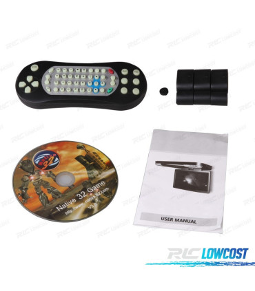 SCHERMO PER TETTO XTRONS HD DA 15,6" DVD HDMI USB GIOCHI 12V 24V