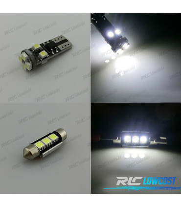 KIT 8 LAMPADE LED INTERNE PER RENAULT CLIO 2 II MK2 98-05