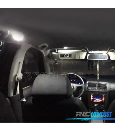 KIT DI 8 LAMPADE LED PER INTERNI LUCI DI LETTURA PER SEAT IBIZA IV MK4 6L 02-08
