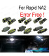 KIT 10 LAMPADE LED INTERNE PER SKODA RAPID NA2 11-