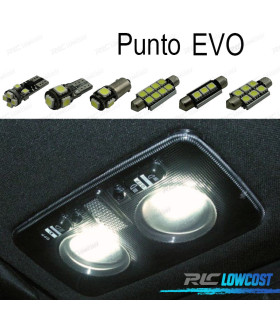 KIT 10 LAMPADE LED INTERNE PER FIAT PUNTO EVO 09-12