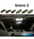 KIT 10 LAMPADE LED INTERNE PER FIAT BRAVO 2 MK2 07-16