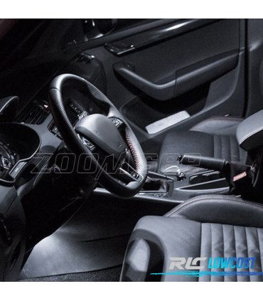 KIT 12 LAMPADE LED INTERNE PER SKODA OCTAVIA 2 SALOON MK2 MK II SEDAN RS 1Z3 05-12