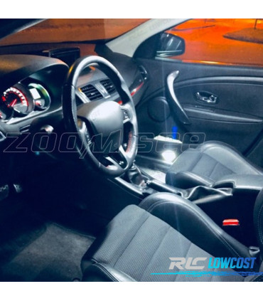 KIT 14 LAMPADE LED INTERNE PER RENAULT MEGANE III 3 MK3 HATCHBACK 09-15