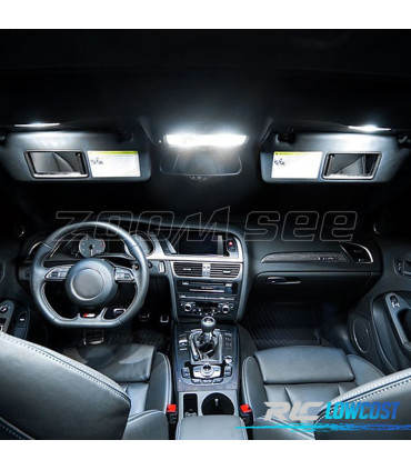 KIT 13 LAMPADE LED INTERNE PER AUDI A4 B8 S4