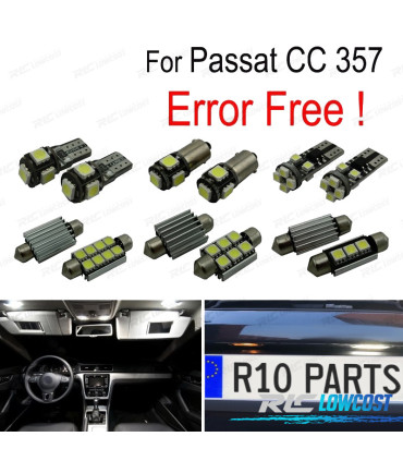 KIT 14 LAMPADE LED INTERNE PER VOLKSWAGEN VW PASSAT CC 357 09-11