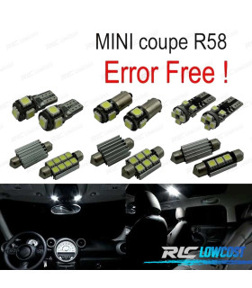 KIT 12 LAMPADE LED INTERNE PER MINI COOPER COUPE R58 12-15