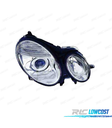 FARO DESTRO MERCEDES CLASSE E W211 06-09 CROMATO H7 H7