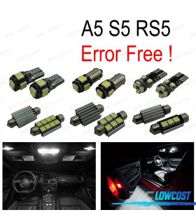 KIT 14 LAMPADE LED INTERNE PER AUDI A5 S5 RS5 B8 08-15