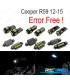 KIT 12 LAMPADE LED INTERNE PER MINI COOPER ROADSTER R59 12-15