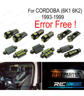 KIT 11 LAMPADE LED PER SEAT CORDOBA 6K1 6K2 93-99
