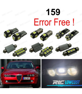 KIT 14 LAMPADE LED INTERNE PER ALFA ROMEO 159 05-11