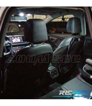 KIT 12 LAMPADE LED INTERNE PER SKODA FABIA 3 MK3 MK III 15-