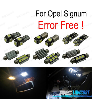 KIT 12 LAMPADE LED INTERNE PER OPEL SIGNUM 03-08