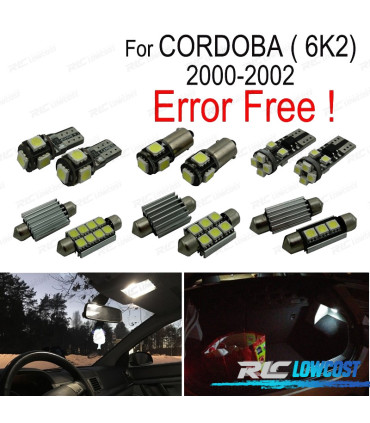 KIT 11 LAMPADE LED INTERNE PER SEAT CORDOBA 6K2 00-02