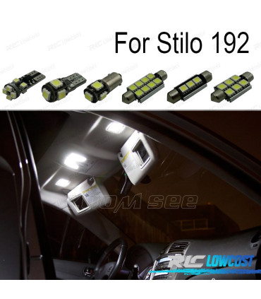KIT 14 LAMPADE LED INTERNE PER FIAT STILO 192 01-07