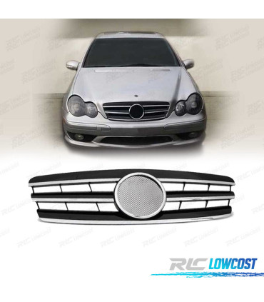 GRIGLIA MERCEDES CLASSE C W203 00-07 SPORTLOOK CROMO NERO