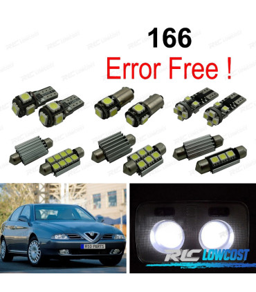 KIT 16 LAMPADE LED INTERNE PER ALFA ROMEO 166 98-07
