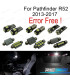 KIT 10 LAMPADE LED INTERNE PER NISSAN PATHFINDER R52 13-17