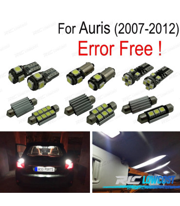 KIT 14 LAMPADE LED INTERNE PER TOYOTA AURIS 07-12