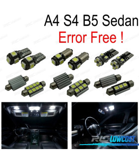 KIT 15 LAMPADE LED INTERNE PER AUDI A4 S4 B5 SEDAN 96-01