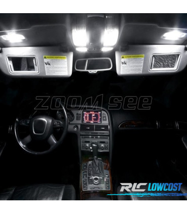 KIT 17 LAMPADE LED INTERNE PER AUDI A6 S6 RS6 C6 SEDAN 05-11
