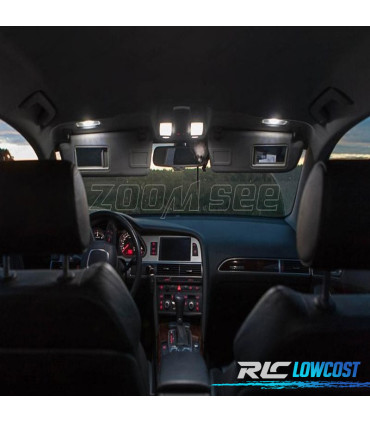 KIT 17 LAMPADE LED INTERNE PER AUDI A6 S6 RS6 C6 SEDAN 05-11