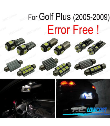 KIT 15 LAMPADE LED INTERNE PER VOLKSWAGEN VW GOLF PLUS 05-09