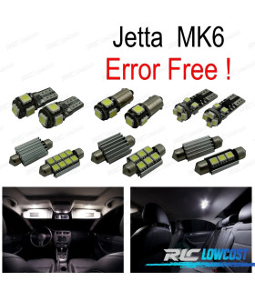 KIT 16 LAMPADE LED INTERNE PER VOLKSWAGEN VW JETTA 6 MK6 MKVI 11-
