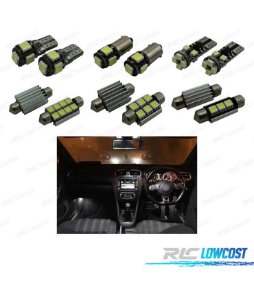 KIT 16 LAMPADE LED INTERNE PER VOLKSWAGEN VW GOLF 5 GTI 06-09
