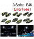 KIT 16 LAMPADE LED INTERNE PER BMW E46 SEDAN COUPE 328I 330I 330XI 325CI 323CI 328CI 330CI M3 99-05