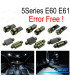 KIT 18 LAMPADE LED INTERNE PER BMW E60 E61 M5 520I 523I 530I XDRIVE 520D 525D 535D 530D SEDAN TOURING 03-10