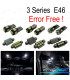 KIT 17 LAMPADE LED INTERNE PER BMW SERIE 3 E46 SEDAN COUPE M3 318I 318TI 323I 323IS 325I 325XI 99-05