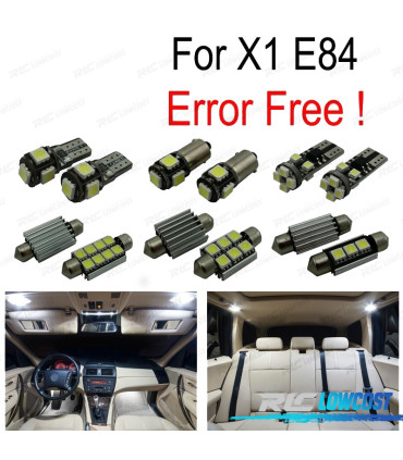 KIT 16 LAMPADE LED INTERNE PER BMW X1 E84 10-15