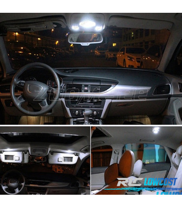 KIT 14 LAMPADE LED INTERNE PER AUDI A6 S6 RS6 C7 SEDAN 12-17